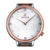 Westar Zing Crystal Accents Two Tone Stainless Steel White Mother Of Pearl Dial Quartz 00135SPN611 Womens Watch