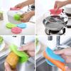 Household Soft Silicone Cleaning Brushes Scouring Pad Washing Sponge Dish Bowl Pot Cleaner Washing Tool Kitchen Accessories