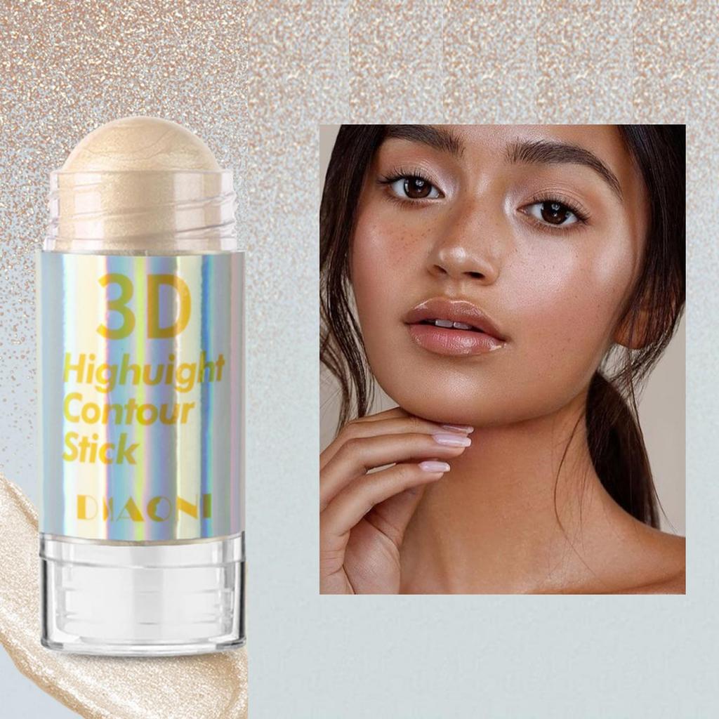 6 kolorów 3D Face Brighten Highlighter Bar Cosmetic Face Contour Bronzer Shimmer Highlighter Stick Concealer Cream Makeup Tool