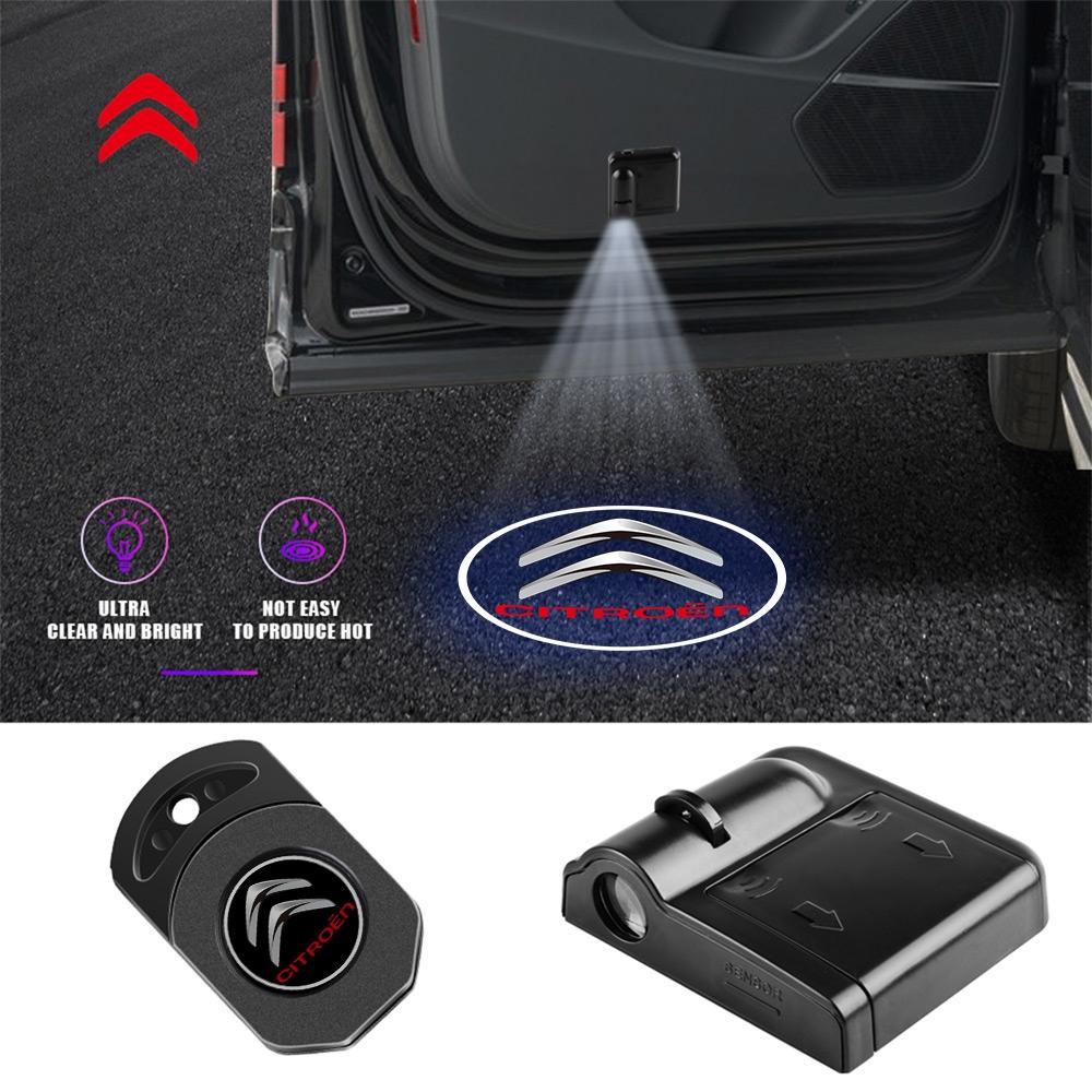 1/2pc Car Door Welcome Laser Led Projector Logo Light Wireless Car Accessorie For Citroen C1 C2 C3 C4 Picasso C-ELYSEE Berlingo
