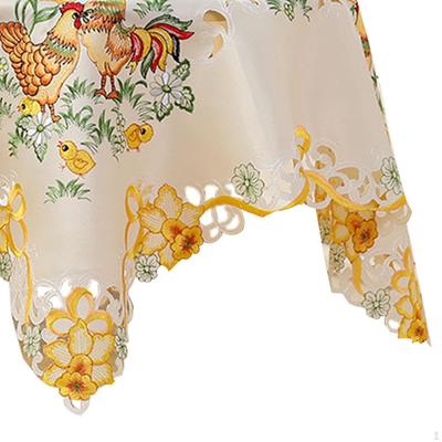 Nappe à motif poussin de Pâques pour une décoration de salle à manger festive