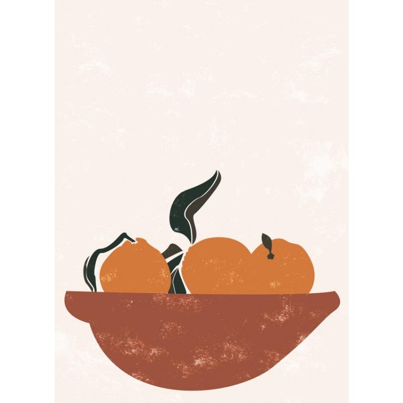 Boho Cartoon Funny Kitchen Food Fruits Banana Coconut Poster Canvas Painting Wall Art Pictures Club Bar Shop Restaurant Decor