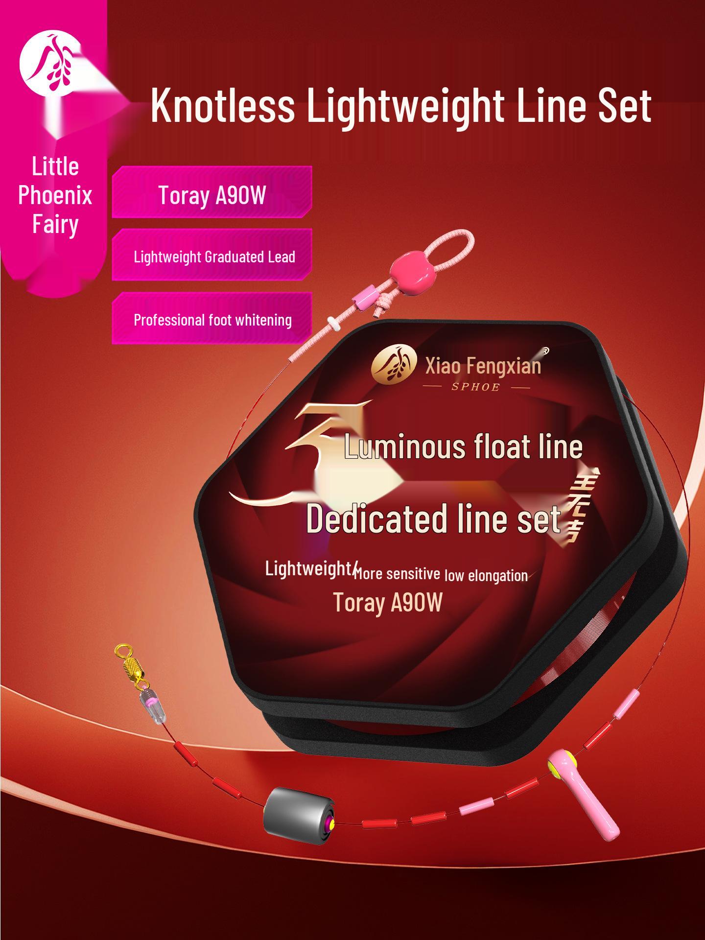 

Високоякісний набір для основного волосіні Xiao Feng Xian Luminous Series 3, без вузлів, попередньо зав язаний Size 2.5