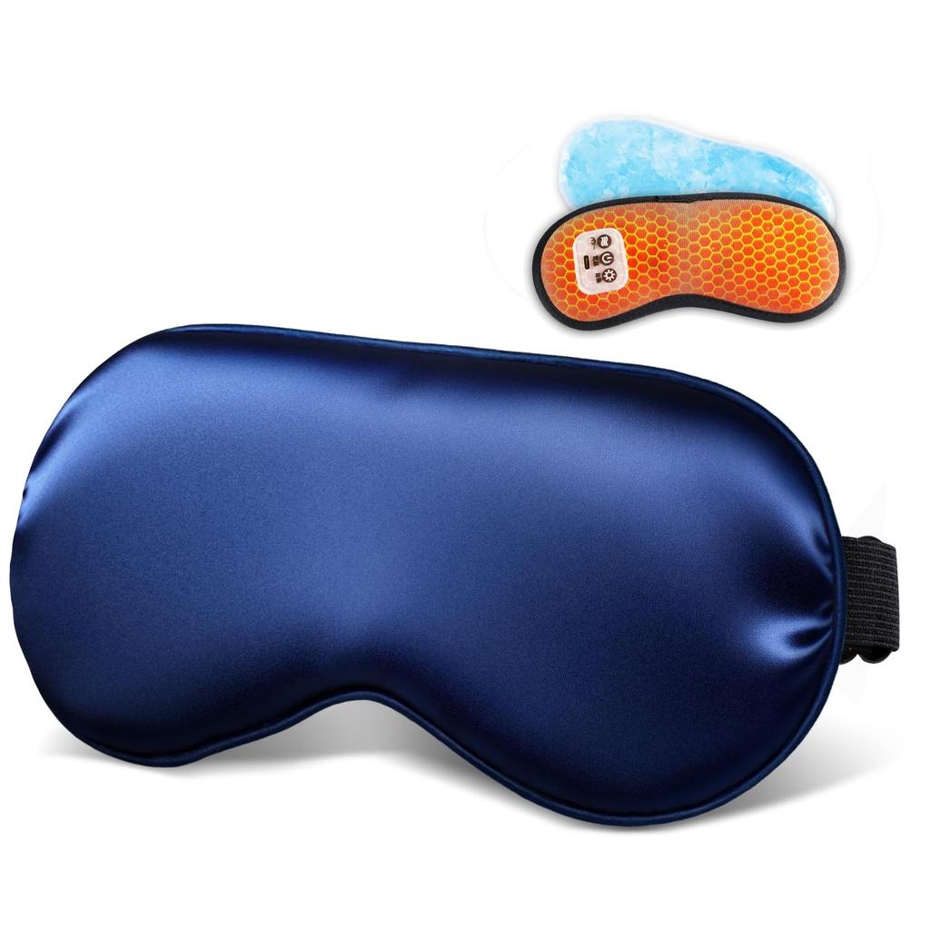 Rechargeable Eye 2025 New Eye Cordless and Cool Hot Eye Mask for Light Sleep 3 Temperature Adjustable No Birthday Day Japanese Instruction Manual