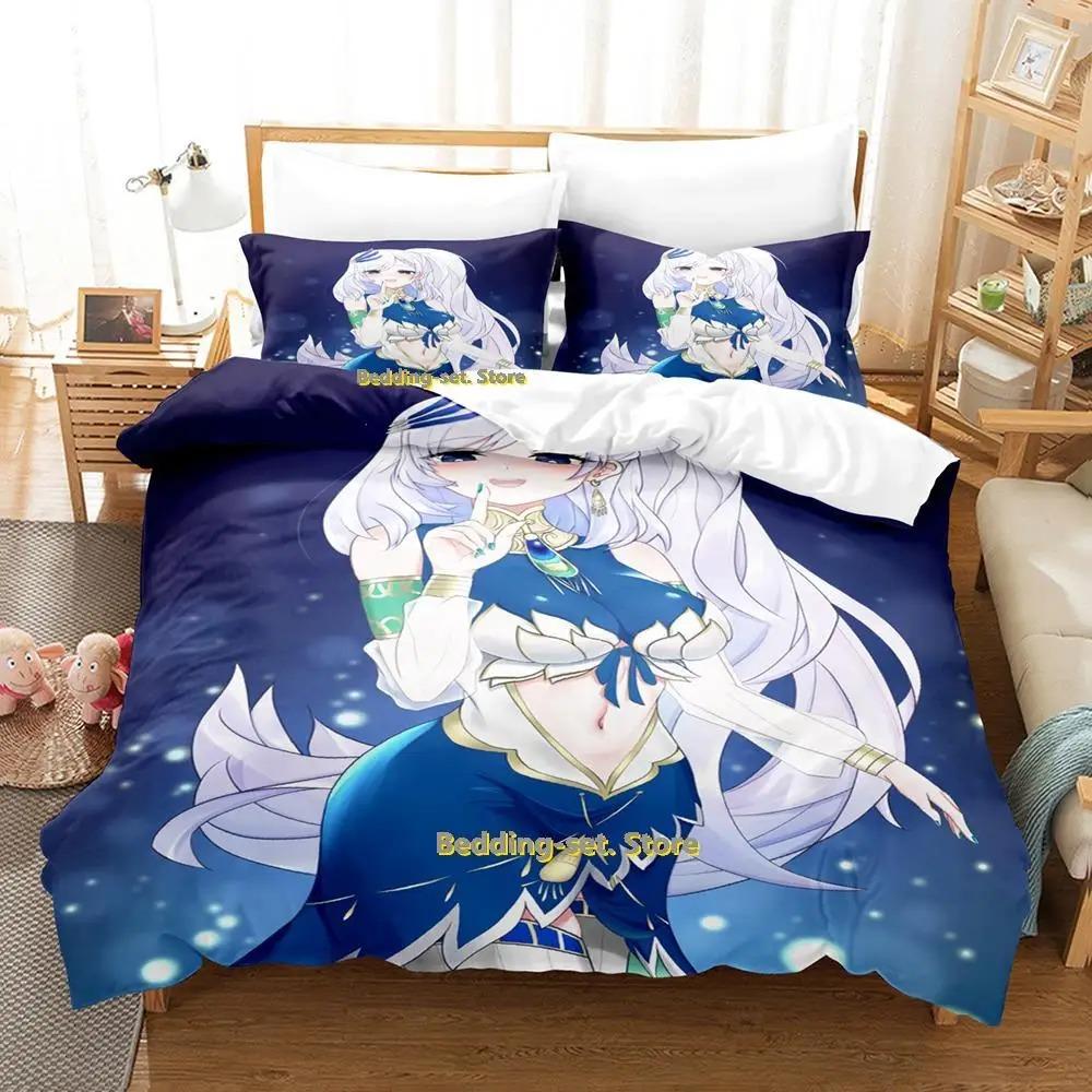 Comfortable Anime Print Bedding Set With Duvet Cover And Pillowcases Single Twin Full Queen King Sizes For Adults And Kids