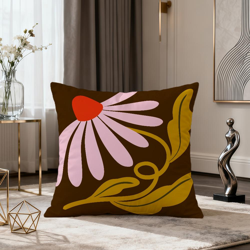 Розовые современные цветы романтический Волнистая наволочка мягкая Подушка для комфорта Наволочка Диван дремота Гостиная вечеринка Дом питомец Декор Наволочка 30x30CM(12x12in)