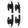 4Pcs Car Outside Door Pull Handle Bowl Frame Cover Trims ABS Carbon Fiber For Nissan Qashqai J12   Car Accessories