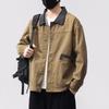 Men's High-End Japanese Retro Workwear Patchwork Jacket - Spring/Autumn 2025 Trend
