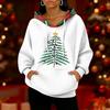 Women's Fashion Casual Christmas Print Pullover Long-Sleeve Sweatshirt
