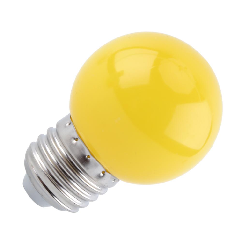 2W E27 Multicolor Round LED   Light Bulb Globe Lamp Home Bar Shop Lighting White