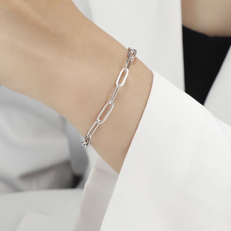 

Браслет-цепочка из титановой стали в европейском и американском стиле хип-хоп - не выцветает, уникальный дизайн