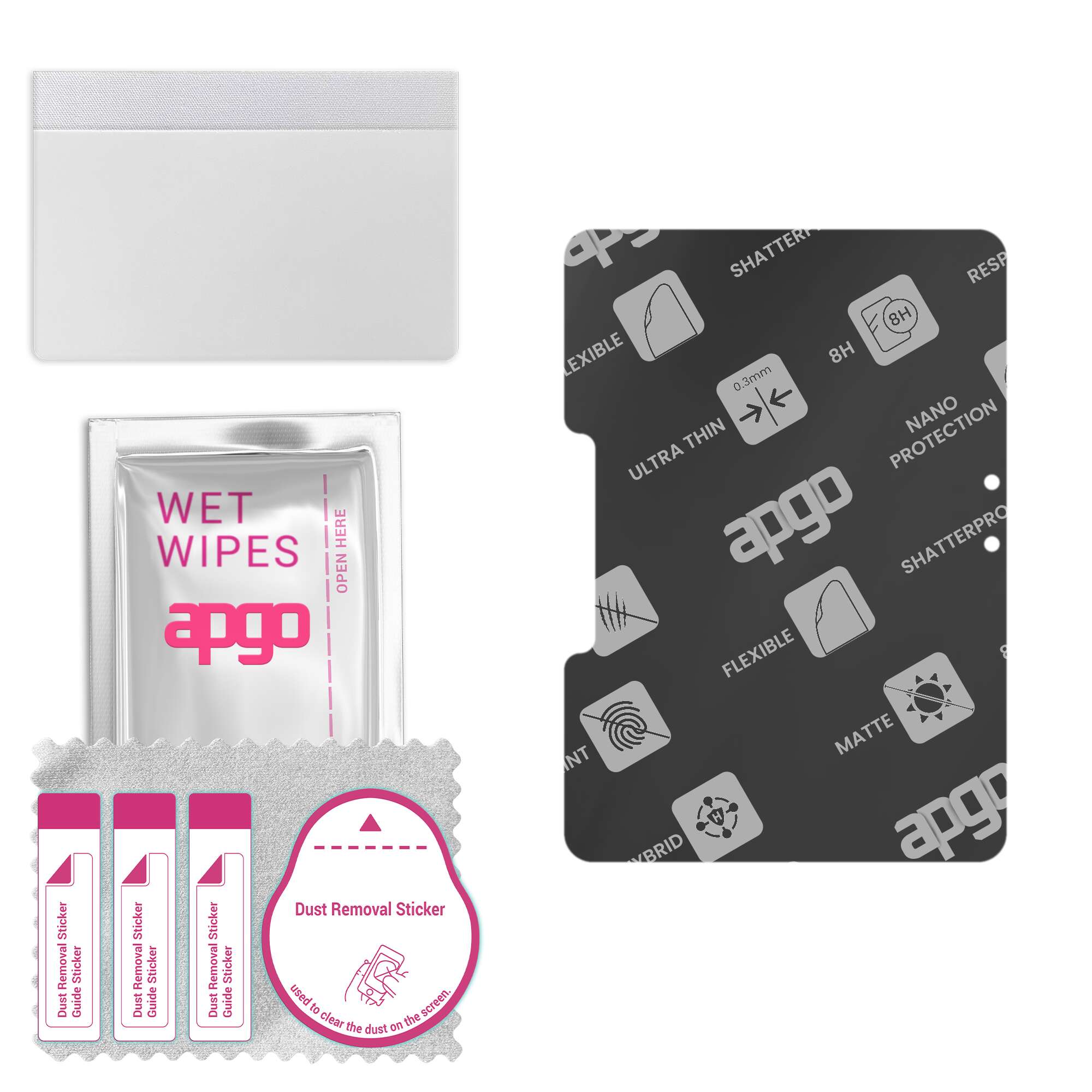 

apgo MATTE Hybrid protective glass compatible with Samsung Galaxy Tab Active4 Pro, flexible nano glass, great replacement for tempered glass, scratch-