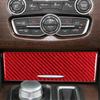 For 2015-Up Chrysler 300 Red Carbon Fiber Interior Center Storage Cover Trim