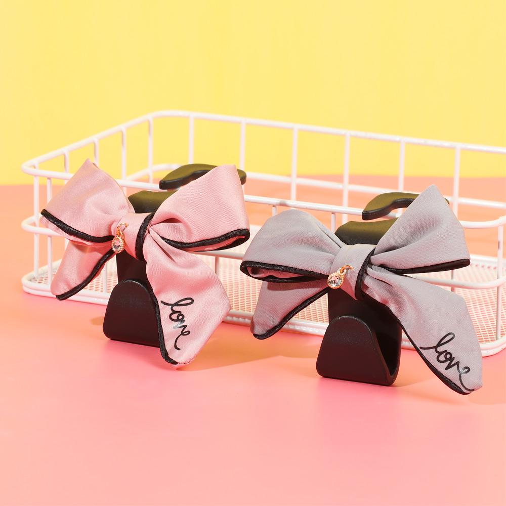 Cute Safety Seat Hooks Vehicle Head Holder Organizer Grocery Hanger Bag Car Interior Accessories Bow Hook Storage
