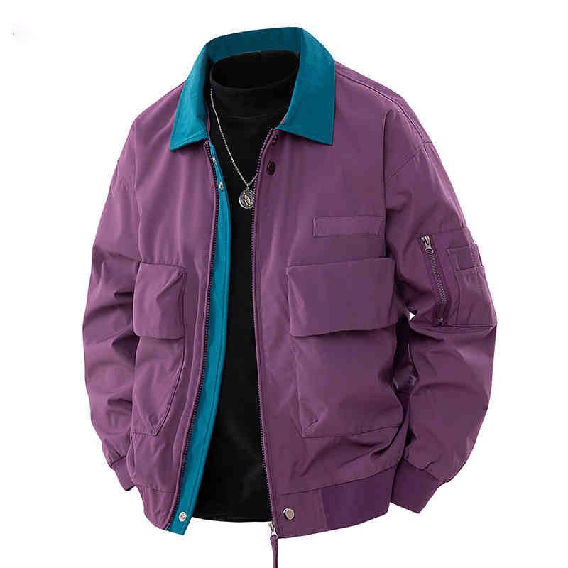 Baseball Collar Jacket Men's Spring and Autumn New Style Handsome Loose Work Jacket Top