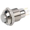 Metal Button Switch Reset Type Waterproof with Light 10mm 3V for Low Current Doorbells(Yellow )