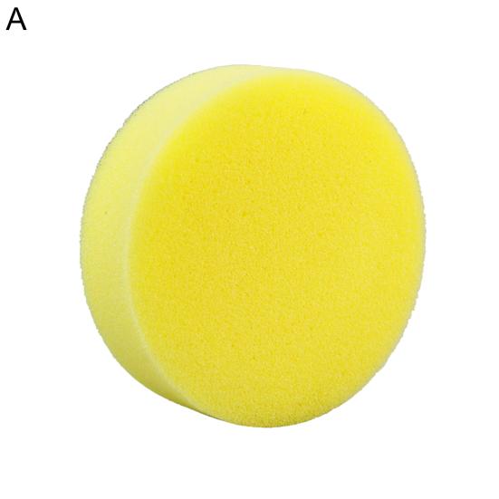 1Pc/12Pcs Waxing Sponge Porous Effortless High Density Super Soft Hand Tool Car Cleaning Durable Yellow Car Polish Wax Applicator Pad for Car