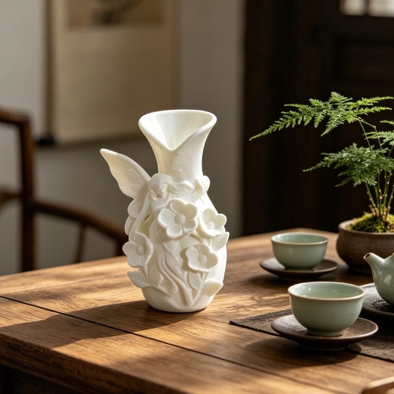 3D-gedruckte Vasen Feengarten Blumenvase für Heimdeko Dekorative Vasen für Wohnzimmer Büro Tischmittelstücke