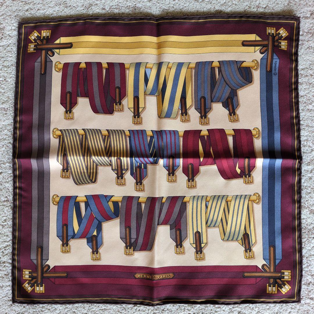 Used HERMES Scarf Petit Carre Gavroche Sungle