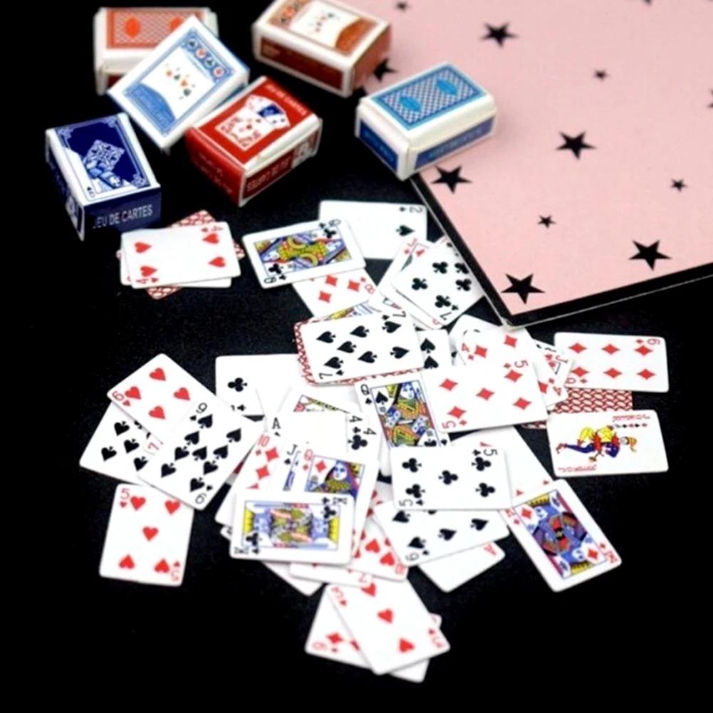Mini Poker Karta Zabawowa Uczeń Redukcja Stresu Gra Planszowa Mała Zabawka Poker na Palce Casualowy Łatwy do Noszenia Gra Wielosoobowa na Imprezę