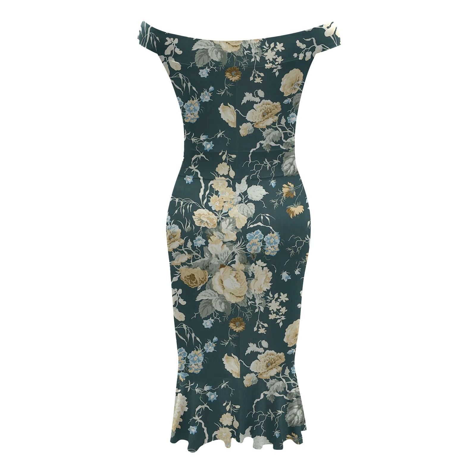 Женские повседневные платья для вечеринок с цветочным принтом — фото 4