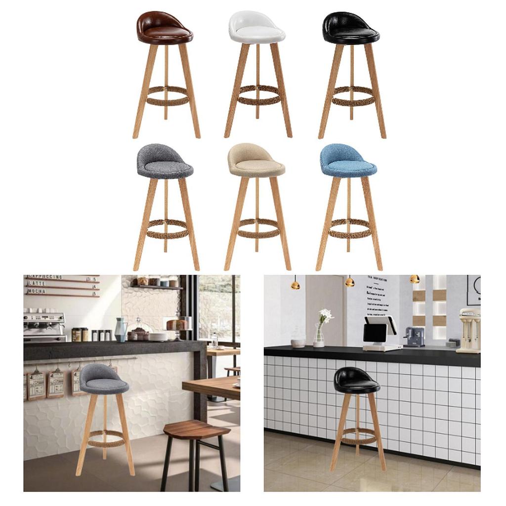 Bar Stool Counter Height Barstool Chair for Backrest Tables Kitchen