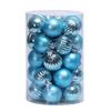 34pcs Christmas Balls Ornaments Xmas Tree Decorations Royal Blue Retro Orange Gold Hanging Ball Christmas Party Decor Birthday