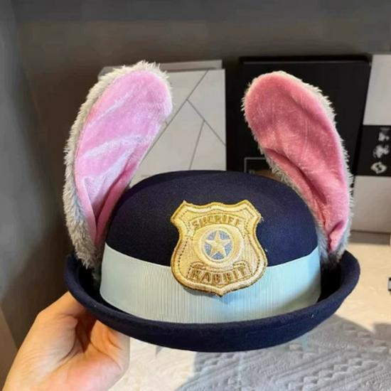 2025 Girls' Long Sleeve Rabbit Police Officer Lolita Princess Dress