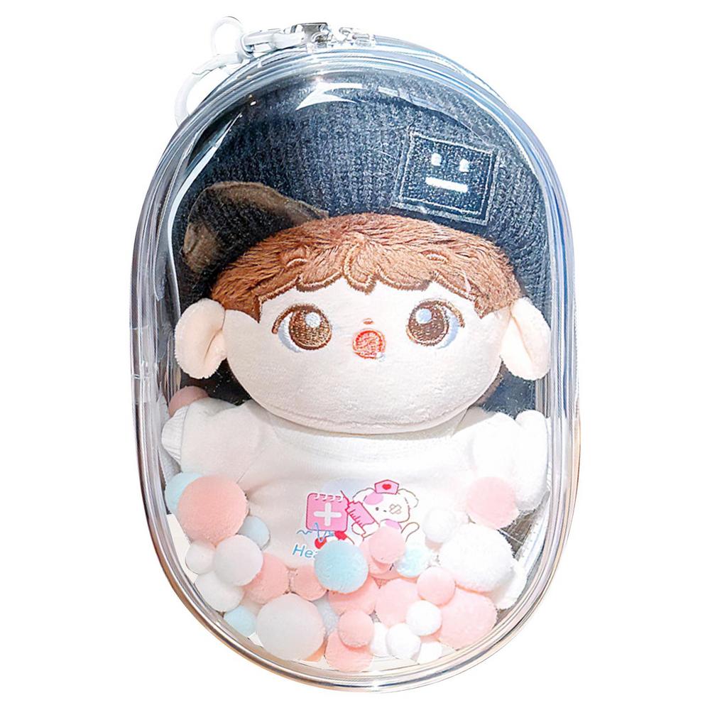 Doll Storage Bag Doll Display Case For Collectors Thick Clear Figure Display Bag Figures And Dolls Carrying Bag For Stationery