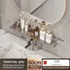 Bathroom Rack Bathroom Shelf Toilet Storage Rack Toilet Kitchen Space Aluminum Hang On the Wall Punch-free Rack Hanging Shelves