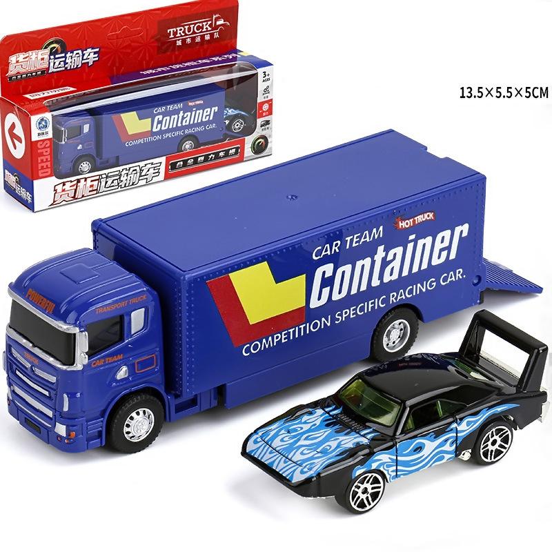 1:64 Scania Container Truck American Container Truck Alloy Diecast Model Car Mini GT Vehicle Toy Models Miniature Cars Birthday
