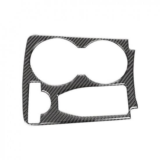 For Benz GLK 2008-2015 Real Carbon Fiber Console Gear Shift Water Cup Cover Trim