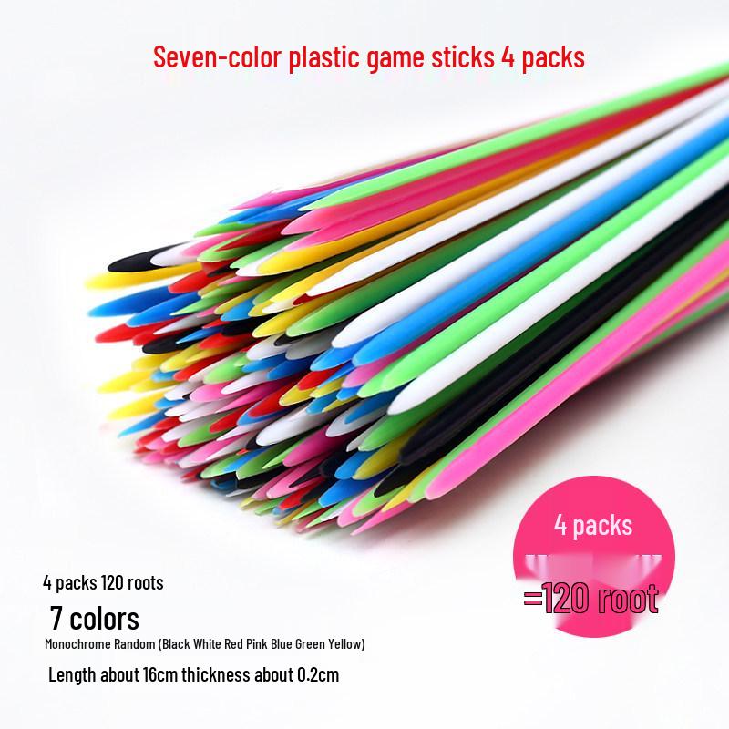 Colorful Pick-Up Sticks: 80s Nostalgic Interactive Educational Game for Kids and Parents