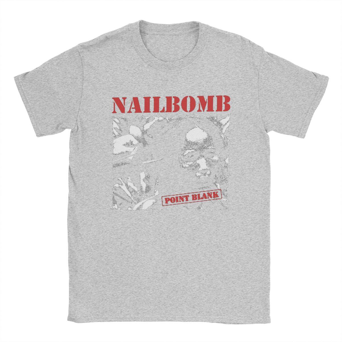 

Вінтажні Футболки Металевого Гурту Nailbomb Point Blank для Чоловіків Жінок Бавовняна Футболка Ідея для Подарунка Одяг S
