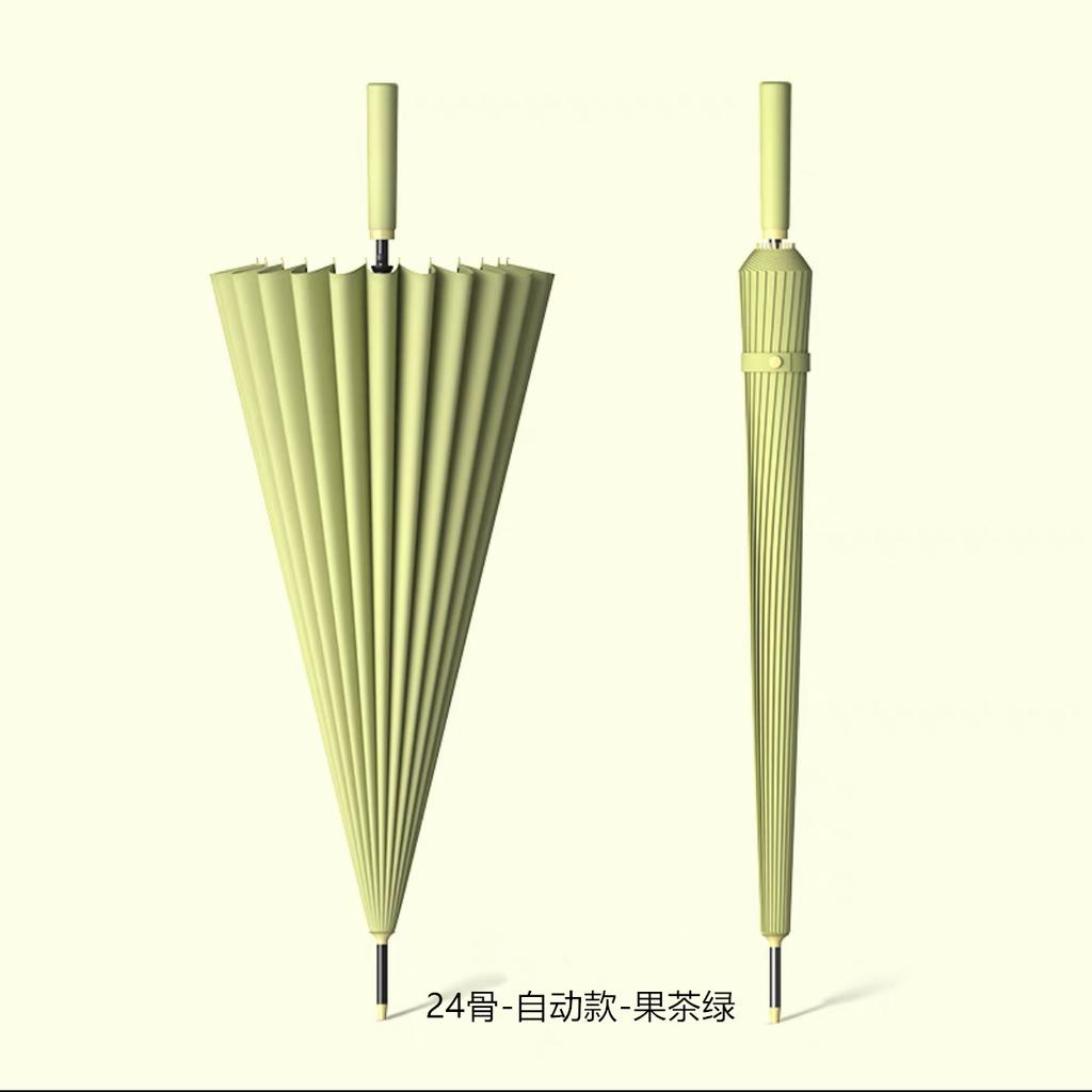 A large number of wholesale 11-bone waterproof sets of umbrellas for men and women, automatic large long-handled straight-rod umbrellas, sunny