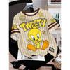2026 The Simpsons Cartoon Graphic Printed Jersey Casual Streetwear Top Fashionable Y2k Tee Summer Men'S And Women'S T-Shirts