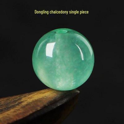 Dongling Jade Chalcedon Grüne Runde Perlen für DIY Schmuckherstellung