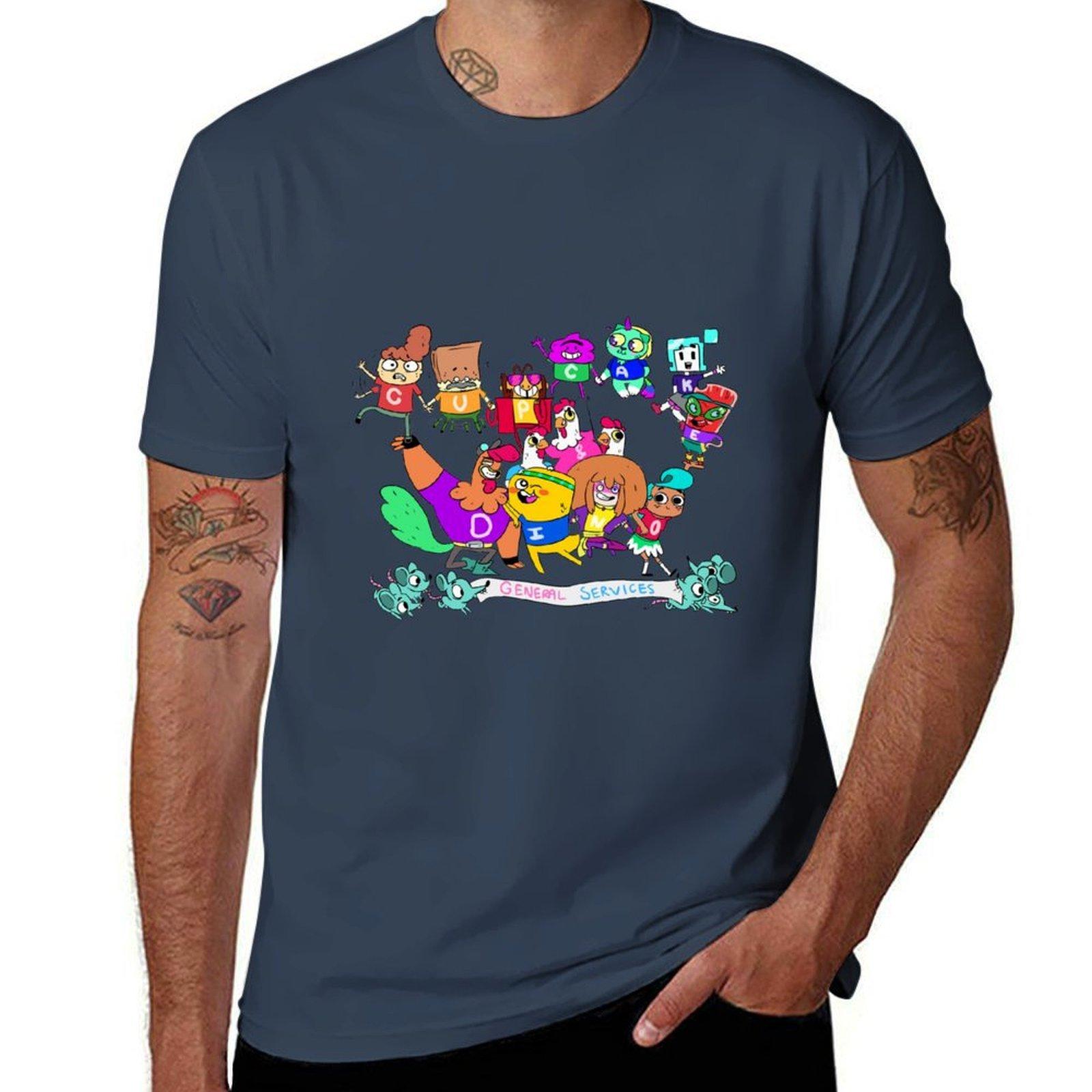 Cupcake And Dino General Services Tshirt Work Utility Casual Tee Shirt S