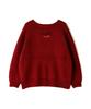 AVIREX HAND EMBROIDERY KNIT CARDIGAN women's F 100 red 783-4241601