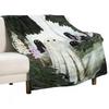 Foxglove Ghosts Throw Blanket Soft Home Decor Blanket for Couch Bedroom
