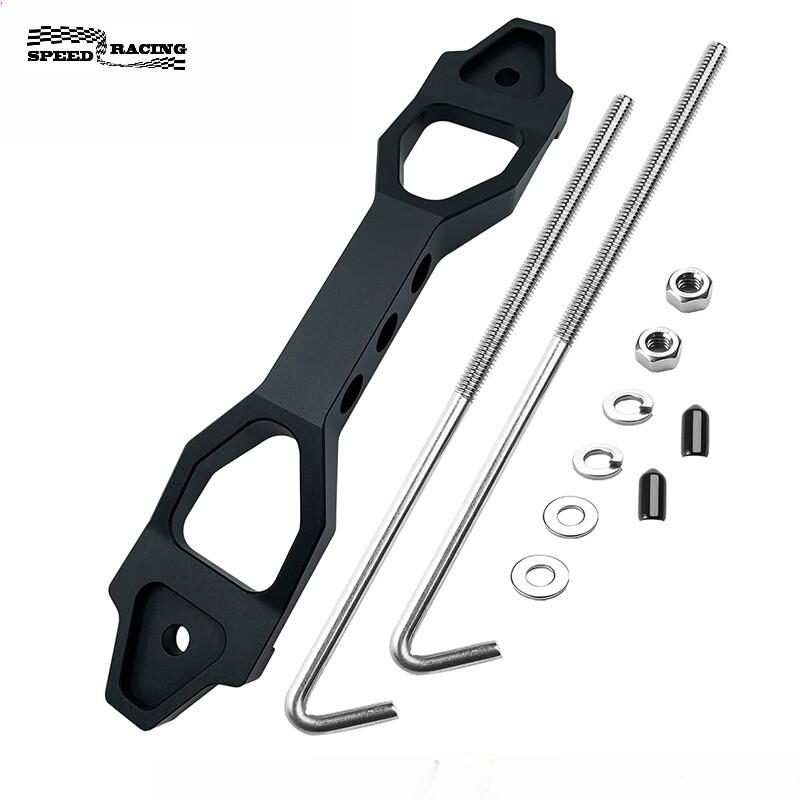 Heavy Duty Battery Hold Down Billet Aluminum Battery Tie Down Bracket J Bolts чёрный