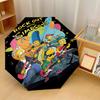 The Simpsons Windproof Auto 8 Rib Folding Umbrella Portable Outdoor Parasol