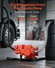 Fuel Transfer Pump 230V, 20 GPM 76 L/min, AC Electric Oil Transfer Pump, with Meter, Auto Shut-Off Fuel Nozzle & Discharge Hose, High Flow for