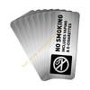 4/8 Rustproof No Smokes Metal Signs Adhesive High Visibility Door Wall Markers 55KF
