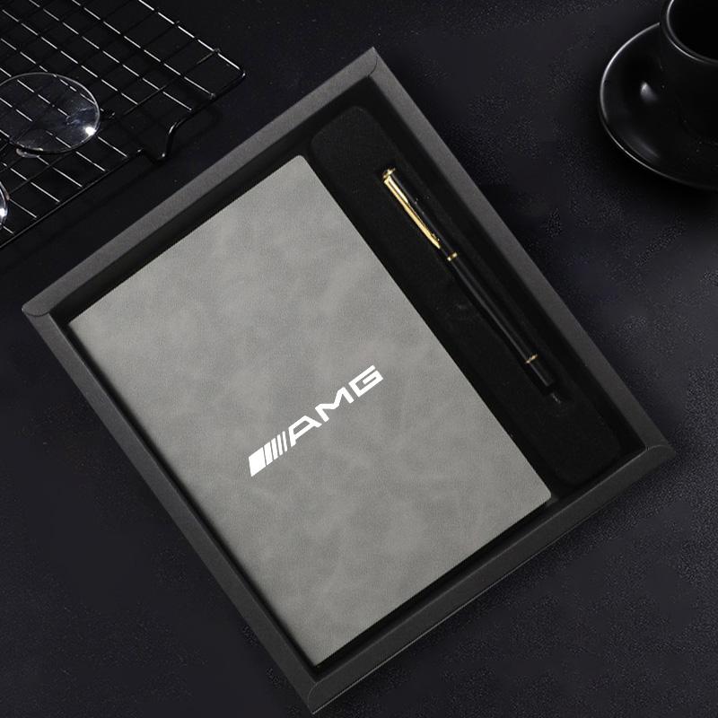 2025 Heet Notitieboek+Pen met Handtekening Cadeaubox Set Aangepast Cadeau Voor Mercedes Benz AMG Klasse A W222 W204 W214 CLS CLE CLA Auto Logo A