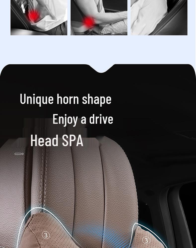 Ideal i6i8L Series Neck & Lumbar Support Pillow - Soft Car Interior Headrest for All Seasons