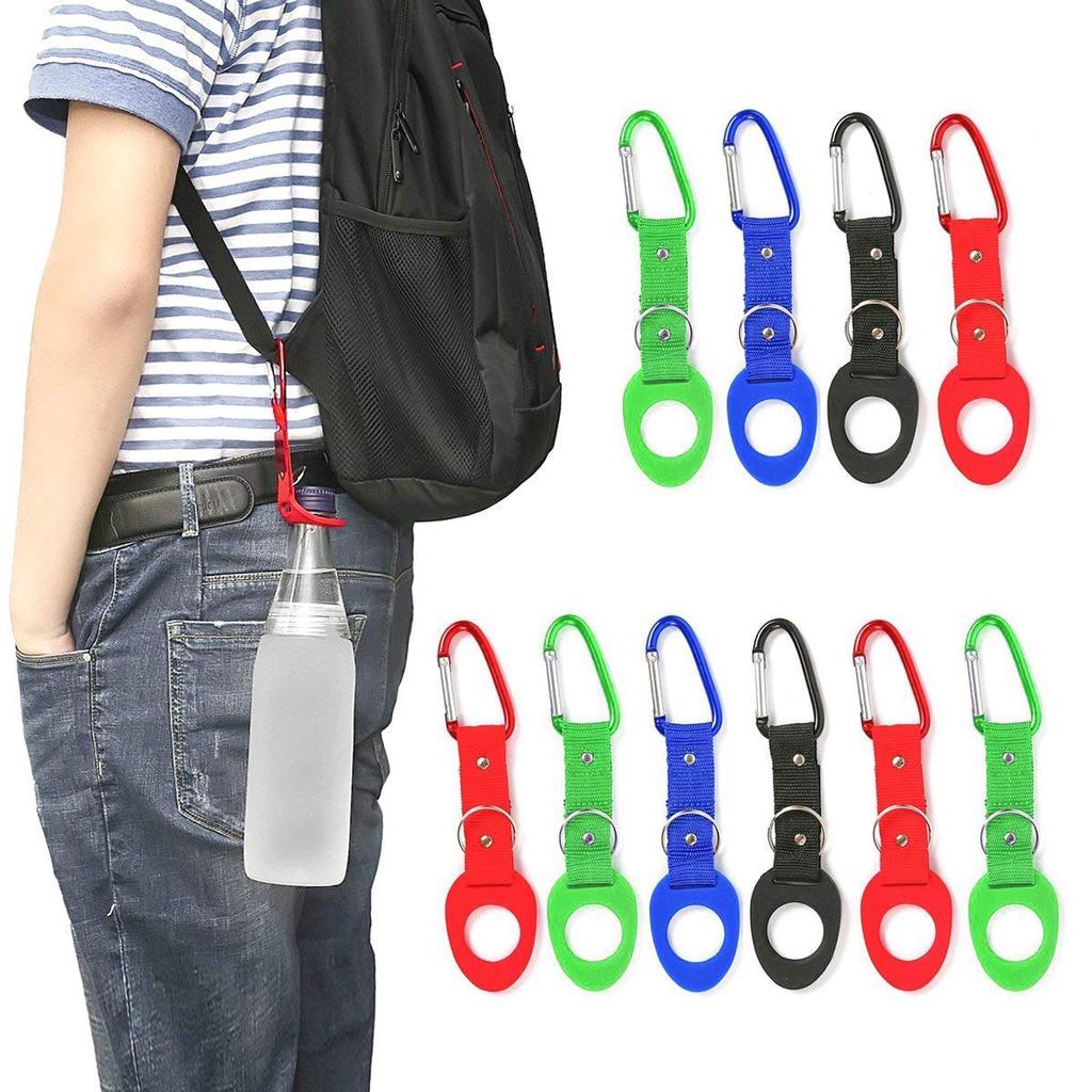 BIG D-RING KEYCHAIN HANG BUCKLE 16CM SNAP CLIP SAFE HOOK CARABINER SHOPPING BAF