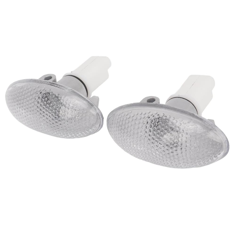 2PCS LED Side Indicator Repeater Light 632574 Side Marker Lamp Set Replacement for Peugeot 206 607 407 1007
