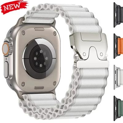 Nylon Alpine Strap for Apple Watch Band 46mm 49mm 45mm 44mm 42mm Wrist Bracelet For IWatch Ultra 3 Series 11 10 9 7 8 6 5 4 SE3