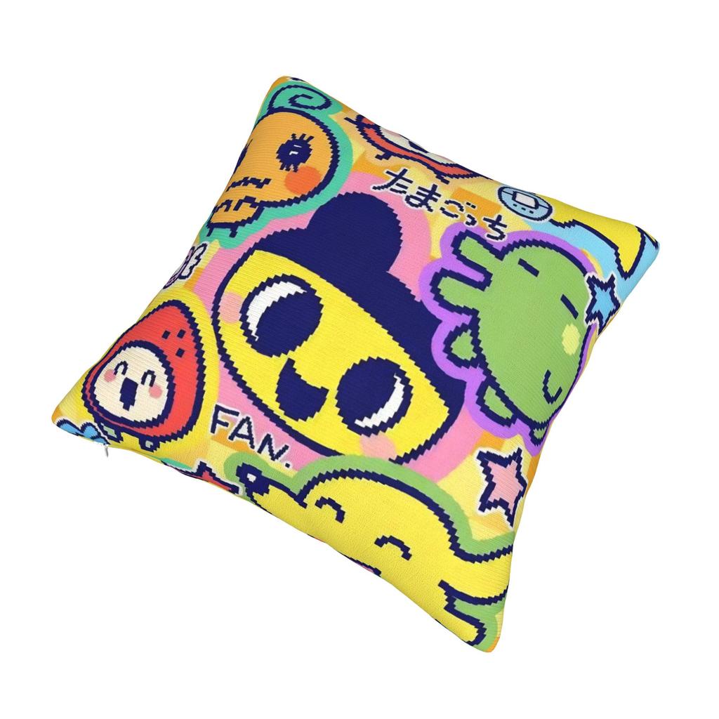 Decorative Pillow Covers Cartoon T-Tamagotchi Merch Bed Pillow Case Cover Square Multiple Sizes